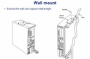 NEC - BE106407 - CHS1U/2U - WALL MOUNT KIT FOR 1U/2U CHS, SV8xxx.