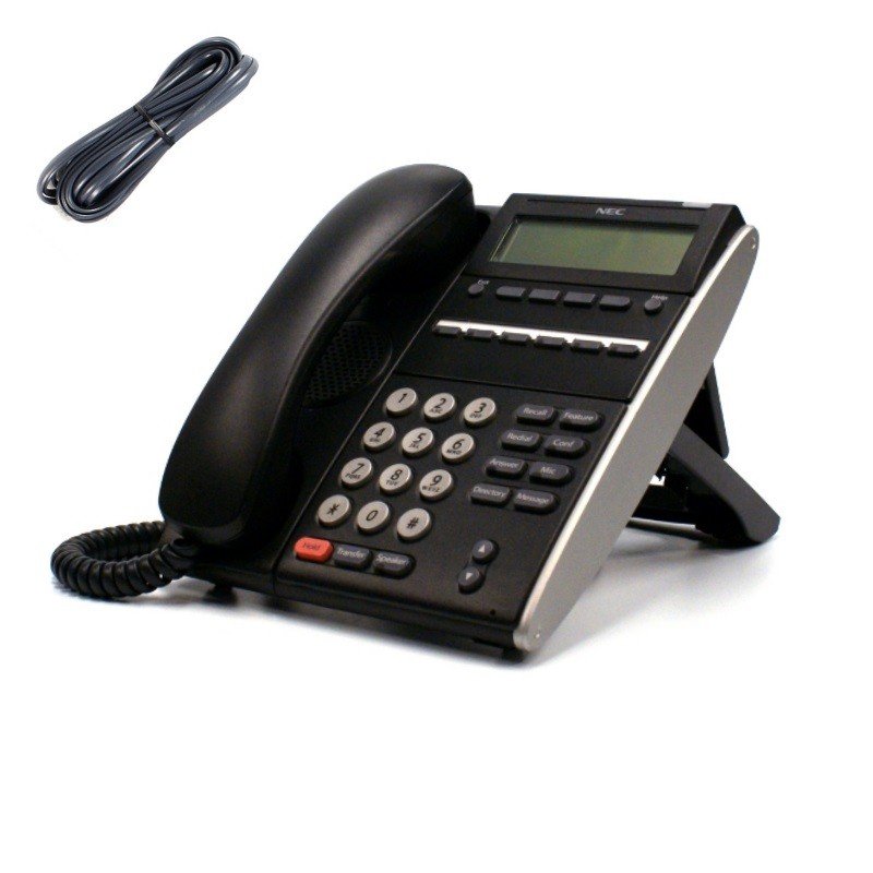 NEC - BE106855 - DTL-6DE-1P(BK)TEL - DT310 DIGITAL 6 BUTTON DISPLAY TELPHONE BLACK, SV8xxx.