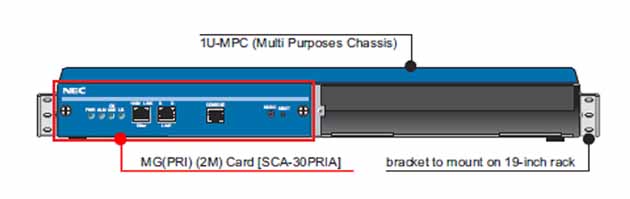 NEC - BE103280 - SCA-30PRIA - ISDN/QSIG Primary Rate trunk media gateway card (i.e. 1 x 30B+D), which has to be inserted in an MPC (i.e. 19 inch Multi Purpose Chassis), SV8xxx & SV9xxx.