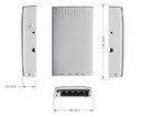 Ruckus - 901-H510-WW00 - ZoneFlex 802.11ac dual-band concurrent 2.4 GHz & 5 GHz, Wired/Wireless Wall Switch, 1 10/100/1000 & 4 10/100 Ethernet Access Ports, POE in, PoE out (one port), USB port. Does not include DC power supply.