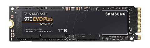 Samsung - MZ-V7S1T0BW - 970 EVO PLUS M.2 NVMe Interface SSD Solid State Drive with V-NAND Technology.