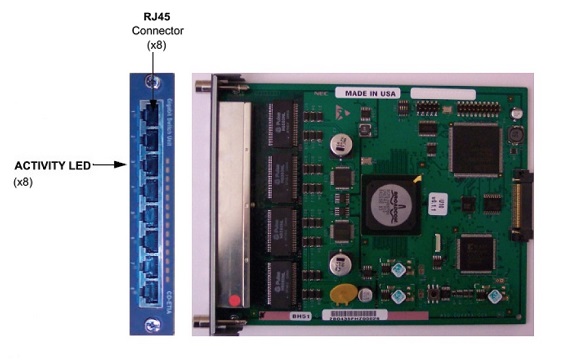 NEC - BE106420 - CD-ETIA - 8-port POE (802.3af) InSkin Gigabit Switch Base Unit - Supports POE and QOS, for SV8xxx.