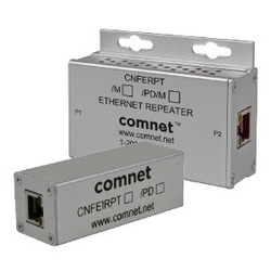 Comnet - CNFE1RPT - 1 Channel 10/100 Mbps Ethernet Repeater With 60W Pass-Through PoE.