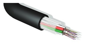 Leviton - EF008S24WRRLUHF3 - FO Cable OSP SM OS2 24 Core, Rodent Resist MLT - 2 Element (2x12) Universal LS0H, Black.