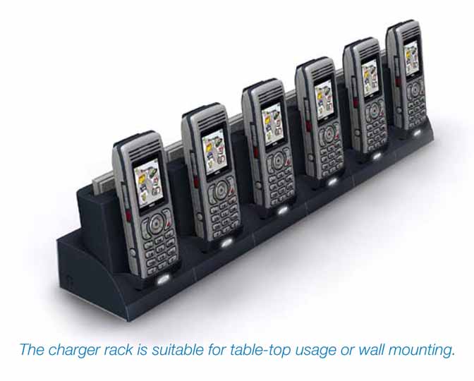 NEC - 9600 017 59200 - Multi Charger Rack 6-Port for IP DECT Phone Hanset i755d/i755s.