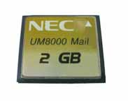 NEC - BE107683 - UM8000 2GB CF Memory Compact Flash Card, for applications & mailboxes up to 100 hours.
