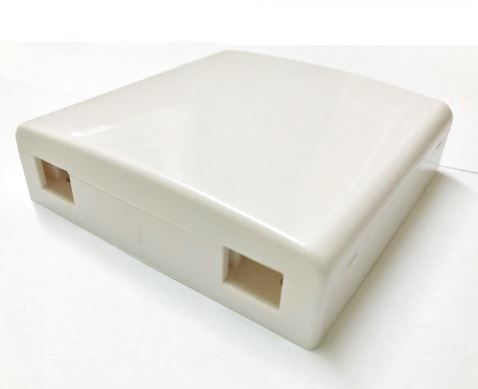 Ultima - 809298 - FO Outlet FTTx SC or LC Duplex (4 Fiber) MM/SM White (W)87mm x (D)87mm.