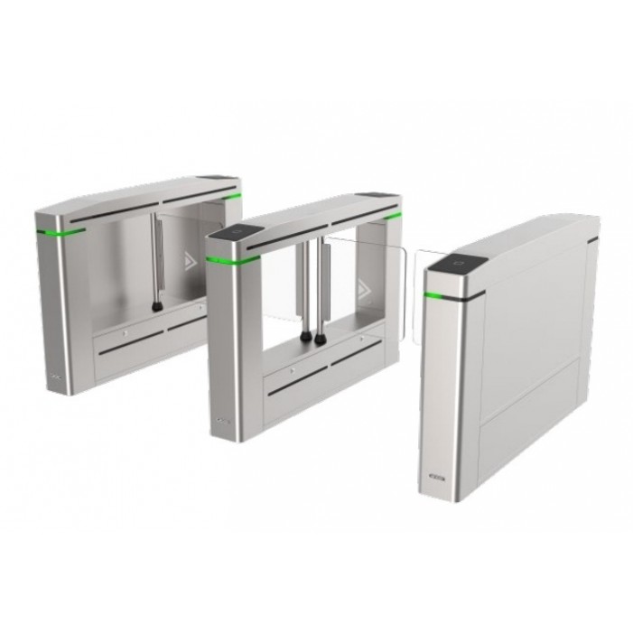 Hikvision - DS-K3B601-M/MPG-DP75 - Turnstile Middle Barrier Aisle width:750mm, Barrier Material Acrylic glass, Two-way Mifare Card & Face, 1-Year Standard Warranty.