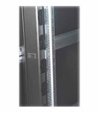 LANDE - 824969 - KDG-ORG-47EU-BL - Vertical Cable Manager 47U with Hinged Cover Left & Right, Black.