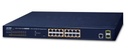 PLANET - GS-4210-16P2S - 16-Port Gigabit Ethernet Managed Switch, Rackmount, Layer2, 16-Port 10/100/1000T 802.3at PoE ports + 2-Port 100/1000X SFP Ports.