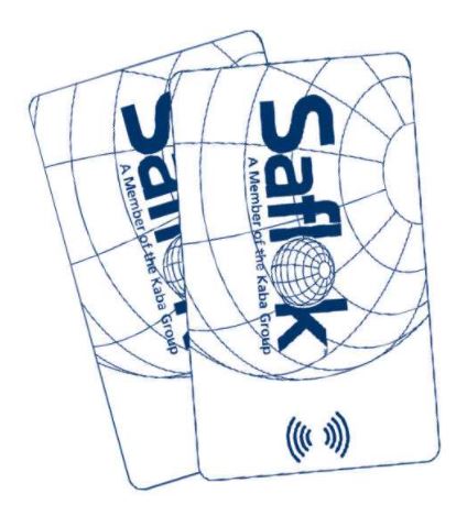 SAFLOK - DORMAKABA - 10990 - 5551080 - Guest Keycard, Mifare 1K Cards, with Dormakaba Logo.