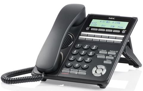 NEC - BE118965 - ITK-12D-1P(BK)TEL - DT920 12 Button IP Phone, LCD display Monochrome display, BLACK.