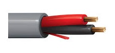 [5300UE] Belden - 5300UE - Audio & Security Cable 2 Core 18AWG Riser-CMR stranded BC PP PVC unshielded, Grey, 305 Mtr/Roll.