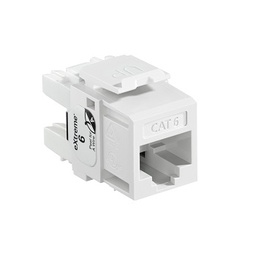 [61110-RW6] Leviton - 61110-RW6 - Module Jack Extreme CAT6+ QuickPort® Connector White.