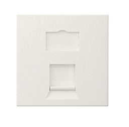 [LI150-2W1] Leviton - LI150-2W1 - Bezel Adapter UK Style 50x50mm, Shutter Flat Keystone, white.