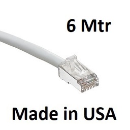 [6AS10-20S] Leviton - 6AS10-20S - UTP Patch Cord Cat6A, Atlas-X1 SlimLine Stranded, 20' FT / 6 Mtr, Grey, USA.