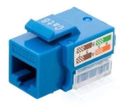 [122-31P090BL] NORDEN - 122-31P090BL - Cat6 UTP Keystone Jack 90D Blue.