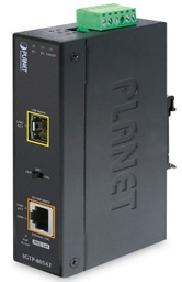 [IGT-805AT - 796126] PLANET - IGTP-805AT - IP30 Industrial Gigabit Media Converter, 1000BASE-SX/LX to 10/100/1000Base-T with 802.3at POE+ (-40C -to- 75C).