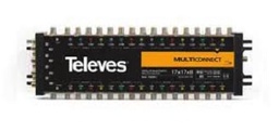 [731802] TELEVES - 731802 - Amplifier (MATV / SMATV) 17x17 (MSV1721) Ret.P./MATV/SAT G 4/30/27dB Vo 105dBμV.