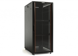 [149F278-10-XX] NetX - 149F278-10-XX - 27U 800x1000 UNIVERSAL LINE CABINET FSC-BLACK, FRONT GLASS/ PERFORATED METAL DOOR, REAR PERFORATED METAL DOOR, SIDE PANELS, 4WAY FAN - 1No, FIXED SHELF - 1No, VERTICAL CABLE MANAGER - 2Nos.