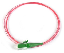 [800.303.160] Datwyler Cables - 800.303.160 - FO Pigtail LC / APC, SM 9/125 G657A OS2, Red 1 Mtr.