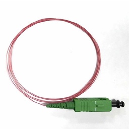 [107.303.160] Datwyler Cables - 107.303.160 - FO Pigtail SC / APC, SM 9/125 G657A OS2, Red 1 Mtr.