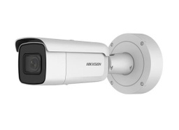 [DS-2CD2663G0-IZS] Hikvision - DS-2CD2663G0-IZS - 6 MP IR Vari-focal Bullet Network Camera,2.8~12mm remote focus and zoom motorized VF lens,Auto Focus,up to 50m IR,120dB WDR,IP67,IK10,ONVIF,DC12V&PoE,built-in junction box,3 streams,Built-in micro SD/SDHC/SDXC card slot,up to 128 GB,2 behavior analysis and face detection,Audio/Alarm IO (MOI-SSD Approved,2 Years Standard Warranty).