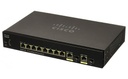 CISCO - SG350-10P-K9-UK - 10-Port L3 Gigabit PoE Managed Switch, 8 x 10/100/1000 (PoE+) + 2 x Combo (Gigabit / SFP), 62 Watt.