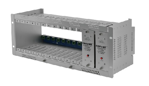 Comnet - C1/INT - Card Cage Rackmount 4U, 14 Slots, Integrated 90-264 VAC 70w Power Supply (PSU) UK.