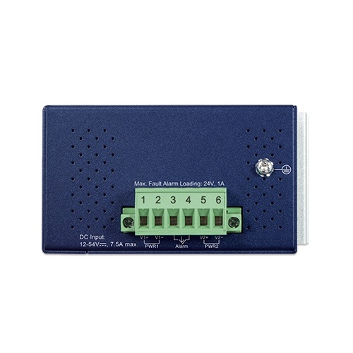 Planet - IXT-900-1X1UP - Industrial 1-Port 10G SFP+, 1-Port 10GBASE-T 802.3bt PoE++ Managed Media Converter.