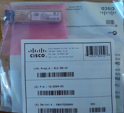 Cisco - GLC-BX-U= - 1000BASE-BX SFP, 1310NM.