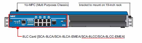 NEC - BE109762 - SCA-8LCC-EMEA 8 Port Analog MC (Media Converter).