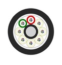 Leviton - EF008S24WRRLUHF3 - FO Cable OSP, Rodent Resist MLT - 2 Element 2x12 Universal LSF/OH IEC 332.3 Sheathed- OS2 / 24 Fibre Cable.