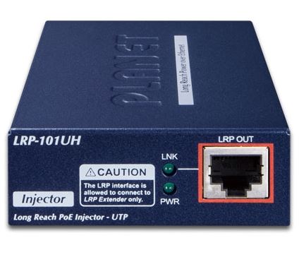 Planet - LRP-101U-KIT - Long Reach Extender LRP-101U-KIT, 1-Port PoE over UTP (LRP-101UH + LRP-101UE).