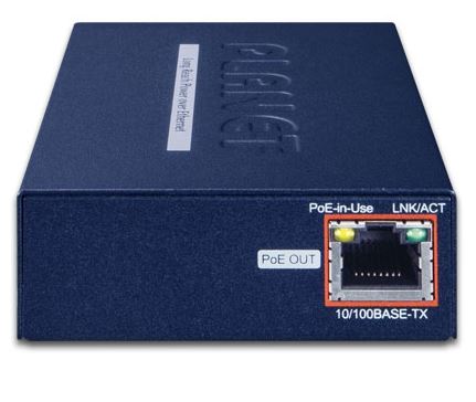 Planet - LRP-101U-KIT - Long Reach Extender LRP-101U-KIT, 1-Port PoE over UTP (LRP-101UH + LRP-101UE).