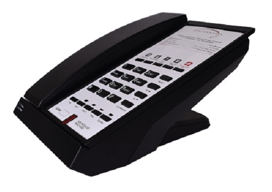 Cetis - 97A12318S10D - Analogue Dect Cordless Phone Telematrix 9702MWD5/MWD, Black, Suite Room Bed/Desk.