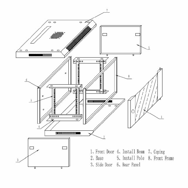 Datwyler Cables - 4001098 - 9U wall mount cabinet (600mmx450mm), Glass door with 6 way UK PDU, shelf and fan, Black.