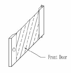 Datwyler Cables - 4001183 - 9U Cabinet's door, Front side, Glass.