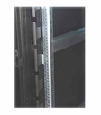 LANDE - 824968 - KDG-ORG-42EU-BL - Vertical Cable Manager 42U with Hinged Cover Left & Right, Black.