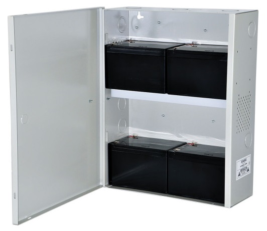 Altronix - BC400G - Battery Enclosure (Power Supply), 19" W/M Fits for 2 x 12VDC/12AH Batteries, Lock & Keys, UL, NEMA 1 Rated, H x W x D: (15.5” x 12” x 4.5”) / (393.7 x 304.8 x 114.3)mm.