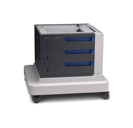 HP - CE725A - Color LaserJet 3 x 500-sheet Paper Feeder and Stand.