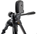 BENRO - BE.T600EX - 3-Way Head Aluminium Triop, Lightweight (Black), Video Tilt head, Max Load 3 kg, Max Height 143.50 cm.