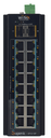 Wireless-Tek - SP3018F - Unmanaged Industrial PoE Switch with 16Port PoE, 16GE+2SFP Fiber Ports, Port 1-16 Support 802.3af/at 30W PoE, Smart DIP Switch: VLAN/Extend/QoS/PoE Watchdog mode Industrial Level 4 protection (ESD,RS,EFT,CS), -40 to 75 C working temperature, 6kV Surge Immunity, redundant DC 44~57V,  Support DIN-RAIL mounted. (5-Year Manufacturer Warranty).