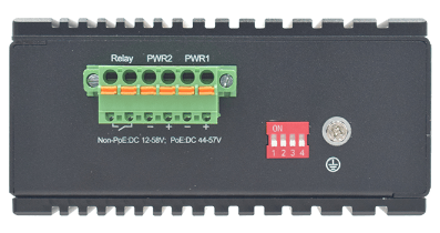 Wireless-Tek - SP3018F - Unmanaged Industrial PoE Switch with 16Port PoE, 16GE+2SFP Fiber Ports, Port 1-16 Support 802.3af/at 30W PoE, Smart DIP Switch: VLAN/Extend/QoS/PoE Watchdog mode Industrial Level 4 protection (ESD,RS,EFT,CS), -40 to 75 C working temperature, 6kV Surge Immunity, redundant DC 44~57V,  Support DIN-RAIL mounted. (5-Year Manufacturer Warranty).