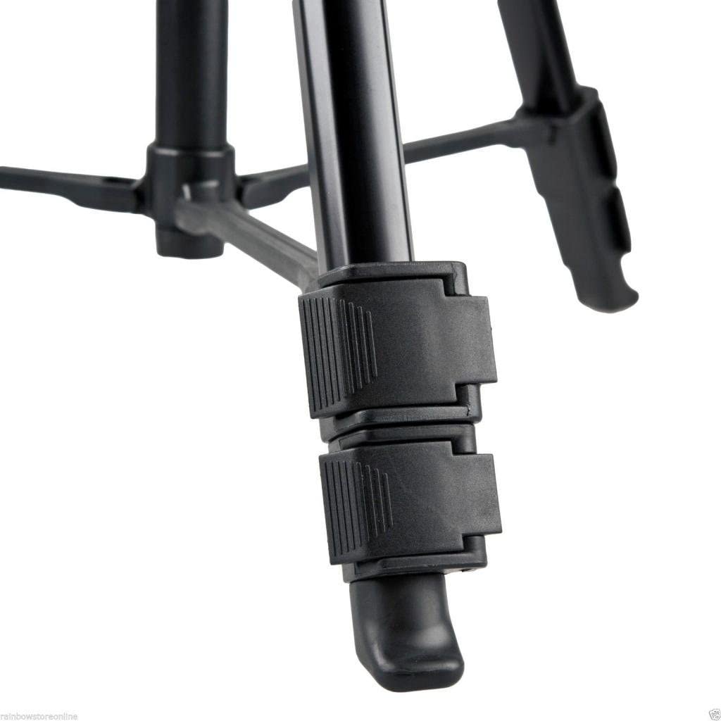 BENRO - BE.T600EX - 3-Way Head Aluminium Triop, Lightweight (Black), Video Tilt head, Max Load 3 kg, Max Height 143.50 cm.