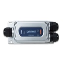 Planet - IPOE-E302 - Industrial POE Extender 1 Port 802.3bt to 2 Ports 802.3at/bt IP67.