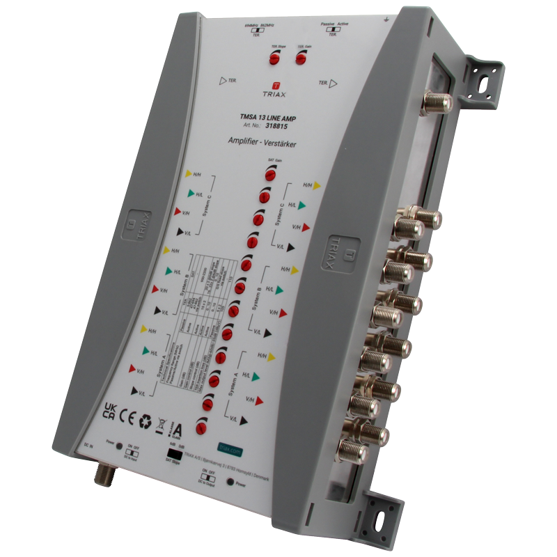 Triax - 318815 - TMSA 13 Line Amp, 13 Inputs, 20dB Gain. | Cleopatra ...