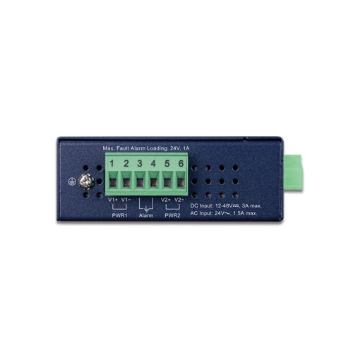PLANET - IGTP-805AT - IP30 Industrial Gigabit Media Converter, 1000BASE-SX/LX to 10/100/1000Base-T with 802.3at POE+ (-40C -to- 75C).