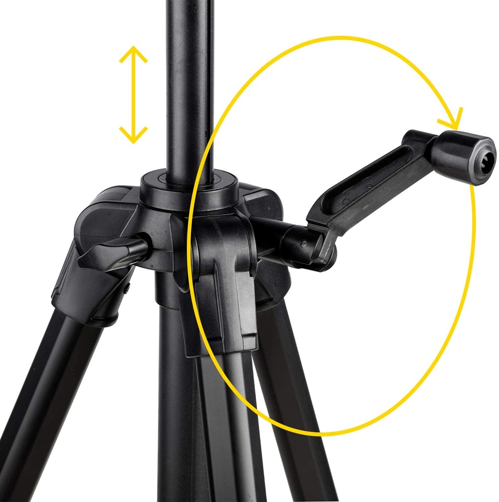 Tripod With 3Way Pan Head (NGPH001) - Black