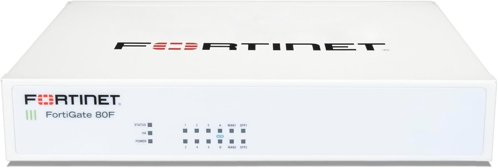 Fortinet - FG-81F - FortiGate-81F 8 x GE RJ45 ports, 2 x RJ45/SFP shared media WAN ports, 128GB SSD.